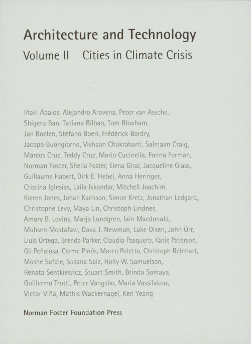 Architecture and Technology Volume II: Cities in Climate Crisis