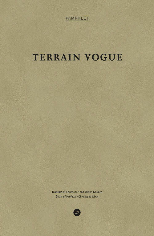 Pamphlet 27: Terrain Vogue