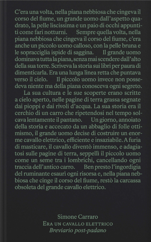 Era un cavallo elettrico – Breviario post-padano