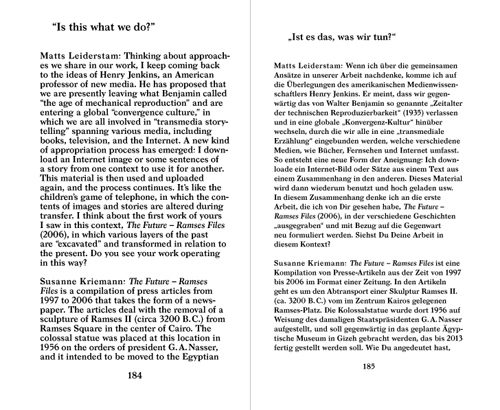 Reading Susanne Kriemann