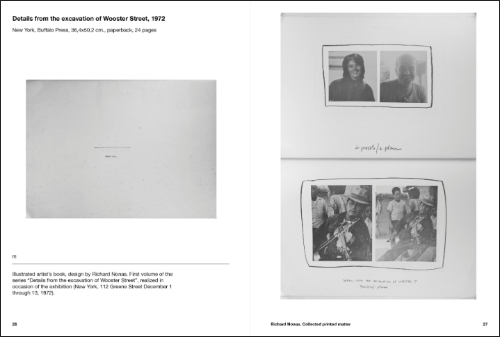 Richard Nonas - Collected printed matter 1971-2020 Richard Nonas - Collected printed matter 1971-2020