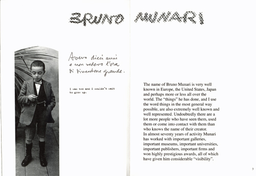 Who On Earth Is Bruno Munari? Who On Earth Is Bruno Munari?