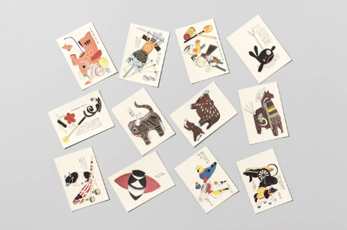 Traditional Japanese Toys Postcards