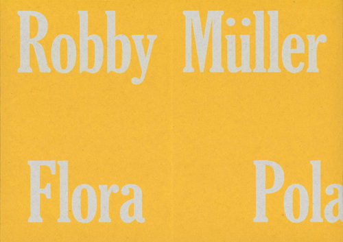 Robby Muller - Polaroids - Flora Robby Muller - Polaroids - Flora
