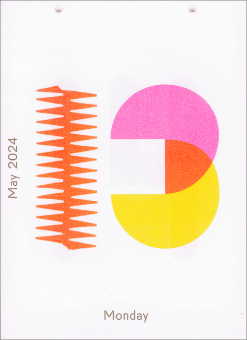 Karel Martens - Calendar 2024 / Every day is a new day Karel Martens - Calendar 2024 / Every day is a new day