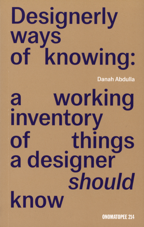 Designerly ways of knowing