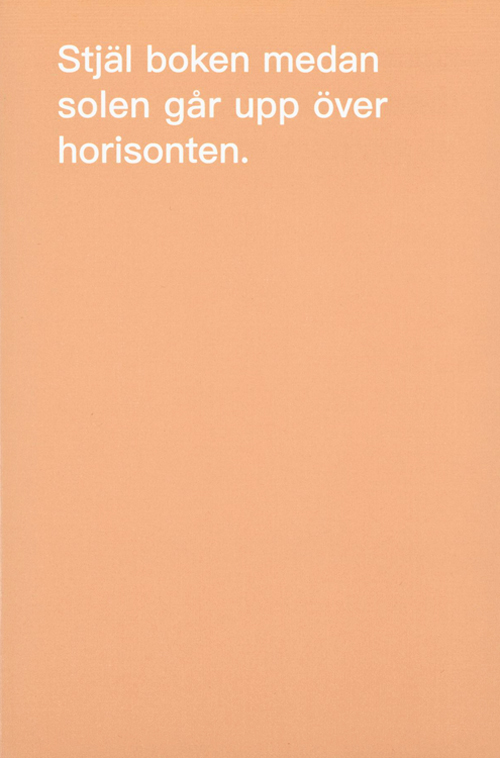 David Horvitz - How To Shoplift Books (Swedish)