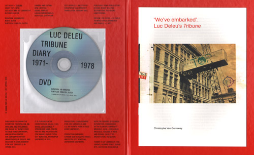 Luc Deleu - Tribune Diary 1971-1978 dvd