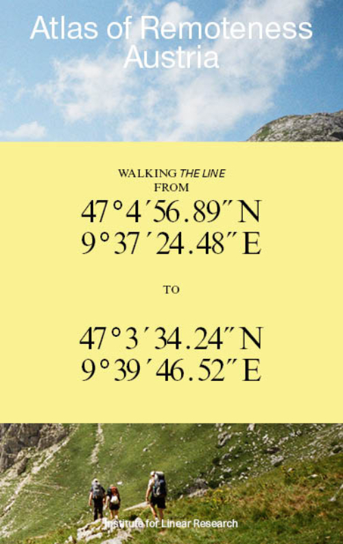 THE LINE – Atlas of Remoteness. Austria