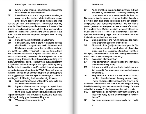 Francesca Gavin – Final Copy: The Twin Interviews Francesca Gavin – Final Copy: The Twin Interviews