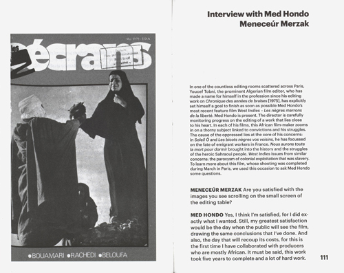 Med Hondo 1970-2018 Interviews With Med Hondo Med Hondo 1970-2018 Interviews With Med Hondo