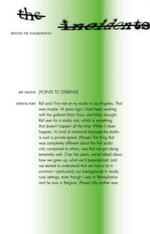 Sterling Ruby, Raf Simons - Beyond the Collaboration Sterling Ruby, Raf Simons - Beyond the Collaboration