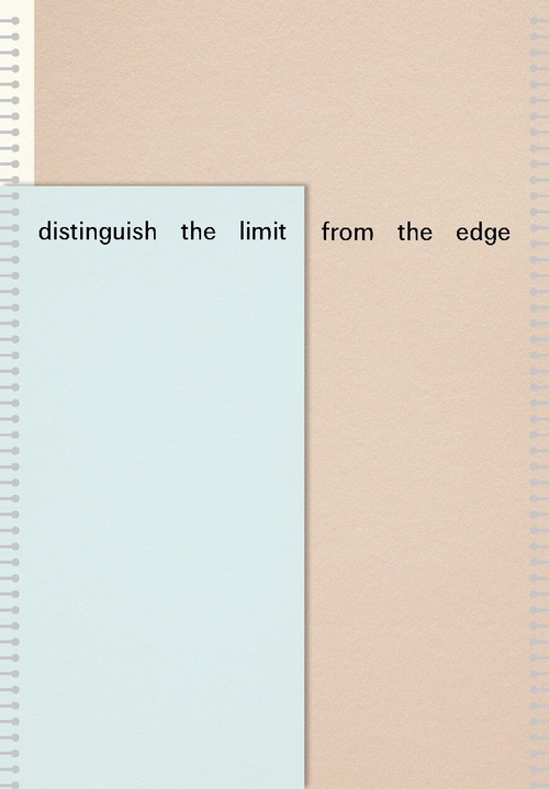 distinguish the limit from the edge