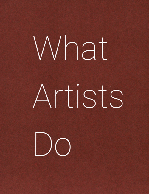 What Artists Do