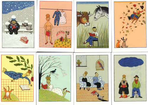 Rotraut Susanne Berner - Book Seasons Postcards