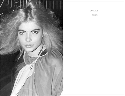 Zoë Lund - Poems Zoë Lund - Poems