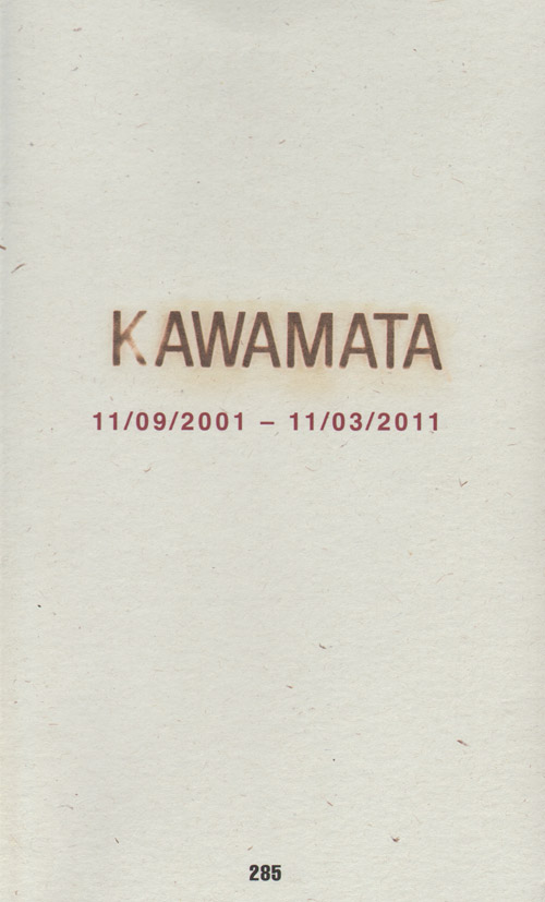 Tadashi Kawamata 11/09/2001-11/03/2011