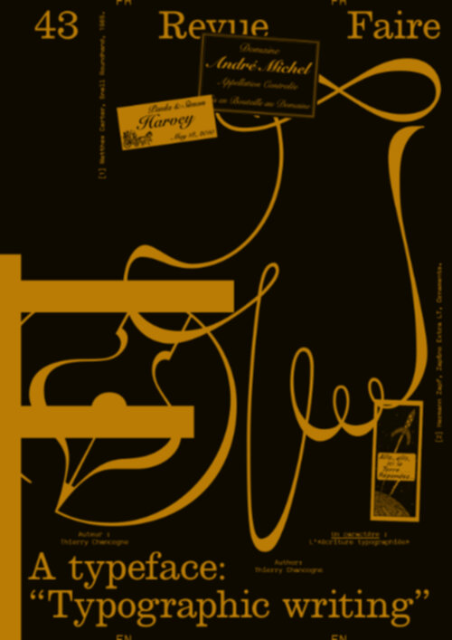 Revue Faire 43 - A typeface: "Typographic writing"