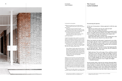 Latifa Echakhch - The Concert (Catalogue of the Swiss Pavilion Biennale di Venezia 2022) Latifa Echakhch - The Concert (Catalogue of the Swiss Pavilion Biennale di Venezia 2022)