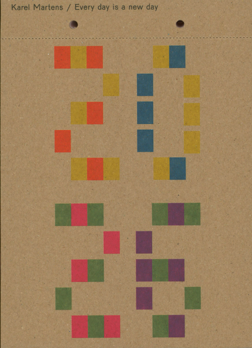 Karel Martens - Calendar 2026 / Every day is a new day