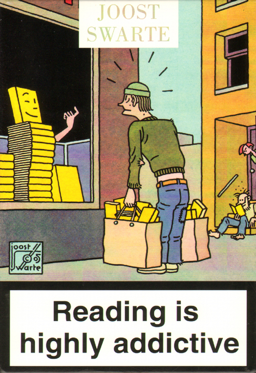 Joost Swarte: Reading Is Highly Addictive (Postcard Set)
