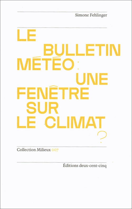 Le bulletin météo: une fenêtre sur le climat?