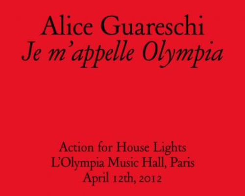 Alice Guareschi – Je m'appelle Olympia