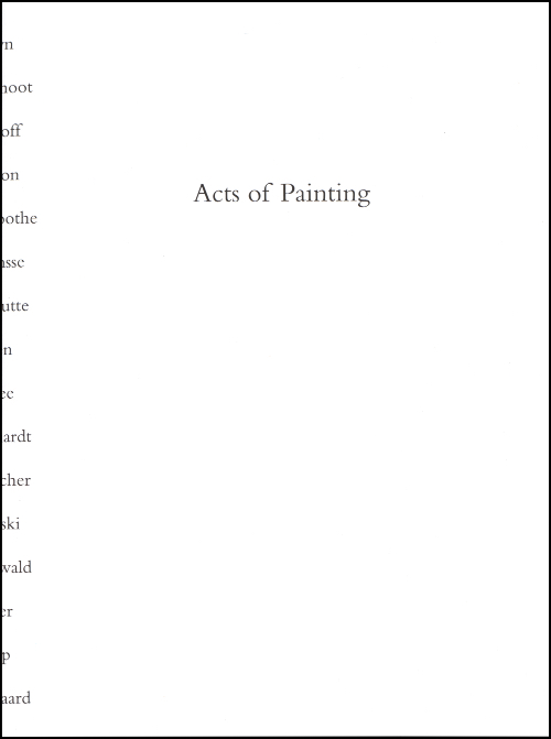 Acts of Painting