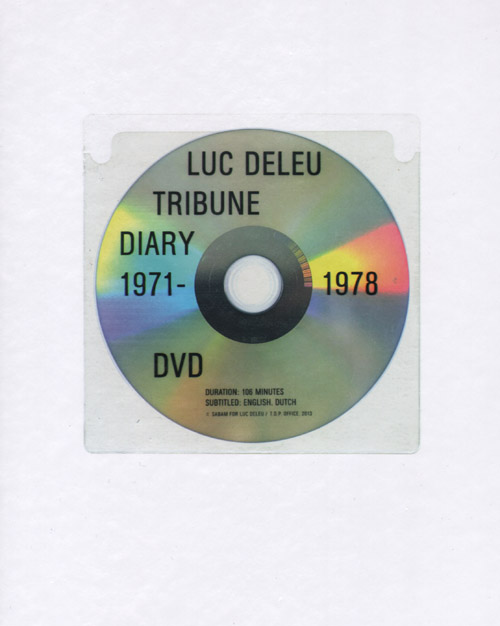Luc Deleu - Tribune Diary 1971-1978 dvd