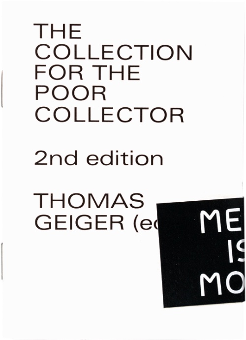 Thomas Geiger – The Collection for the Poor Collector (second edition)