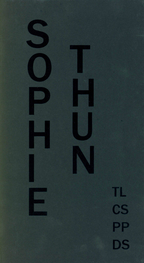 Sophie Thun - Tl Cs Pp Ds