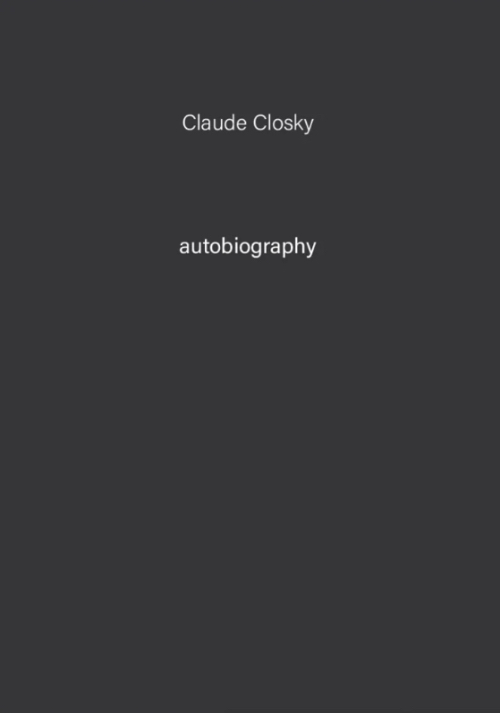 Claude Closky - Autobiography 07