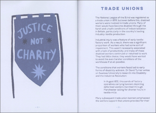 Rights Not Charity - Protest Textiles and Disability Activism