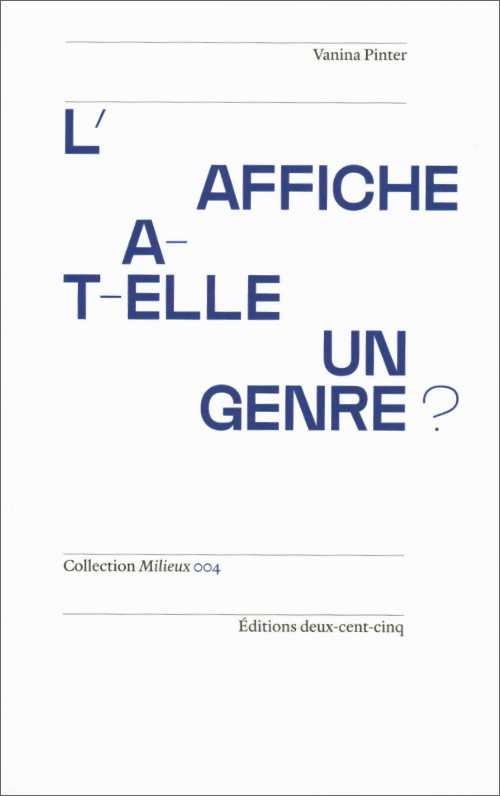 L’affiche a-t-elle un genre?