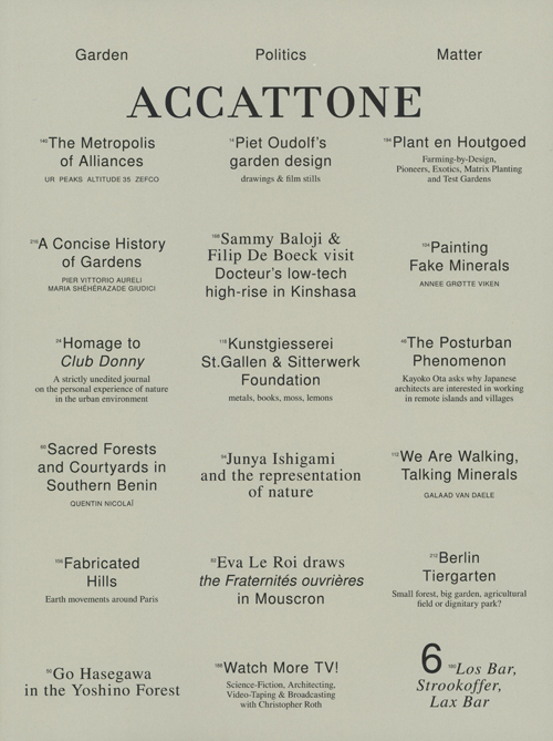 Accattone Magazine On Architecture Issue 6
