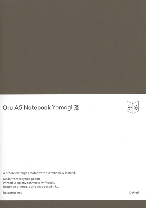 Oru Notebook A5 Yomogi Green Dotted