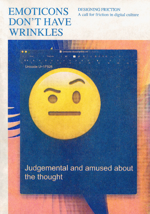 Hato Zines 44, Emoticons Don't Have Wrinkles, by Roel Wouters and Luna Maurer