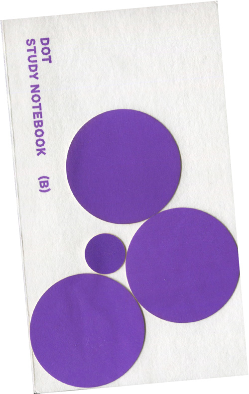 The Experimental Notebook Dot Study (B) Purple