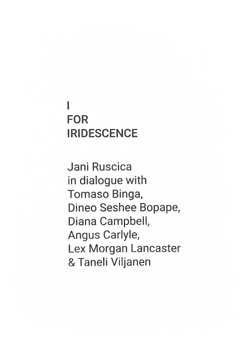 Jani Ruscica - I for Iridescence