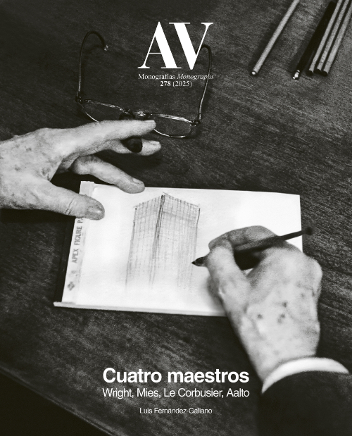 AV Monographs 278: Four masters Wright, Mies, Le Corbusier, Aalto
