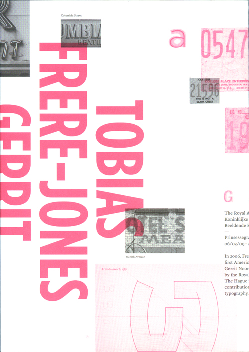 Tobias Frere-Jones - Gerrit Noordzij Prize