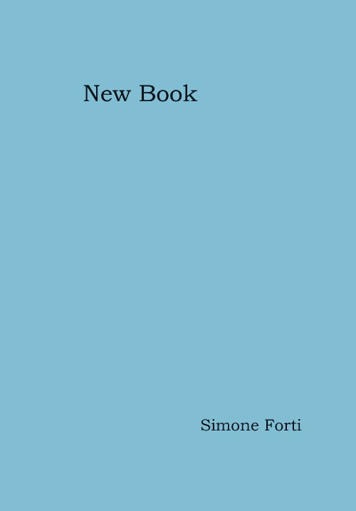 Simone Forti – New Book