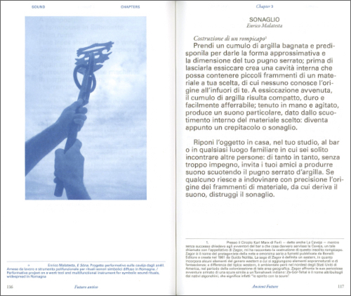 Sound Chapters. Voices of Sound Experimentations in Italy Sound Chapters. Voices of Sound Experimentations in Italy