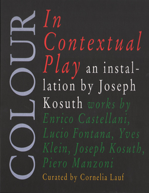 Colour In Contextual Play -  An Installation By Joseph Kosuth