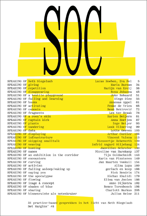 SOC Speaking of Conversations (Dutch only) SOC Speaking of Conversations (Dutch only)