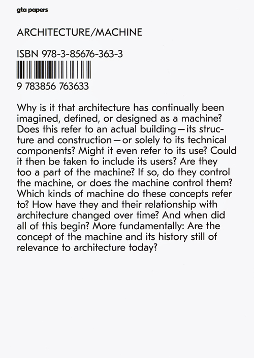 gta Papers 1: Architecture / Machine gta Papers 1: Architecture / Machine