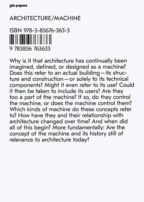 gta Papers 1: Architecture / Machine