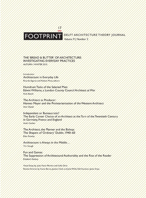 Footprint 17 Vol 1 9/2 The 'bread & Butter' Of Architecture