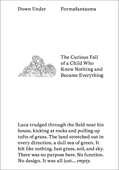 Formafantasma - Down Under - The Curious Fall of a Child Who Knew Nothing and Became Everything