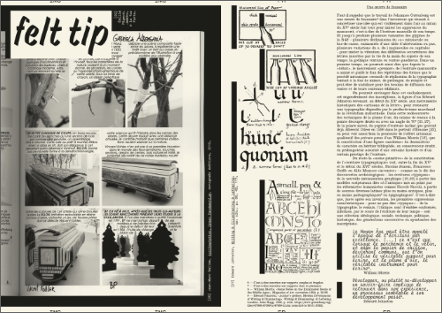 Revue Faire 43 - A typeface: "Typographic writing" Revue Faire 43 - A typeface: "Typographic writing"